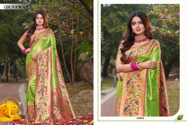 Bunawat Sonpari Paithani Silk Designer Wedding Saree Collection